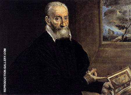 Portrait of Giorgio Giulio Clovio by El Greco | Oil Painting Reproduction