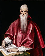 Saint Jerome as Scholar By El Greco