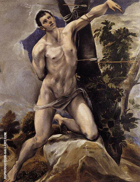 Saint Sebastian By El Greco
