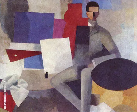 Homme assis Seated Man 1914 By Roger de La Fresnaye