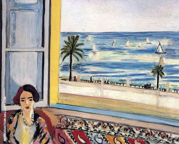 Seated Woman Back Turned to the Open Window 1922 By Henri Matisse