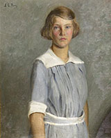 Portrait of Anita Grew as a Young Girl By Lilla Cabot Perry