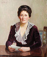 Portrait of A Seated Woman By Lilla Cabot Perry