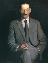 Portrait of Edwin Arlington Robinson By Lilla Cabot Perry