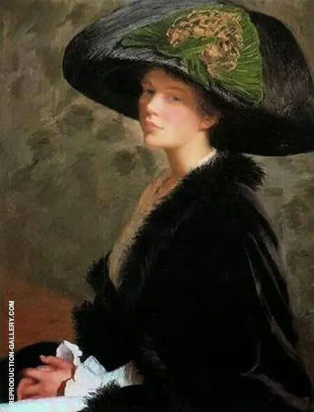 The Green Hat By Lilla Cabot Perry