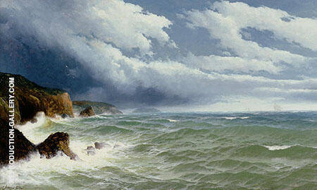 Shipping in Open Seas by David James | Oil Painting Reproduction