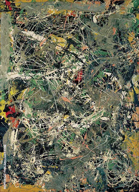 Untitled 1949 D By Jackson Pollock (Inspired By)