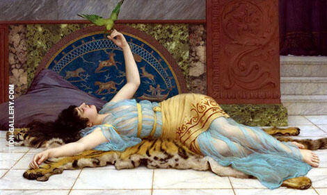 Dolce Far Niente 1897 by John William Godward | Oil Painting Reproduction
