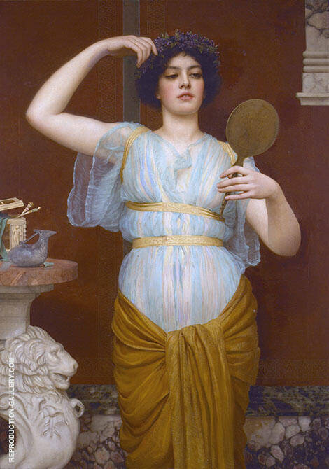 Ione c1900 by John William Godward | Oil Painting Reproduction