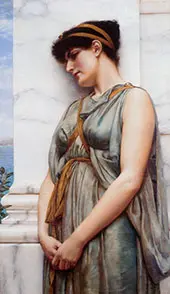 Pompeian Girl 1889 By John William Godward