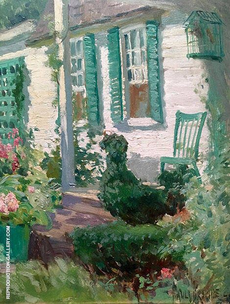 Clark Voorhee's House 1905 by Matilda Browne | Oil Painting Reproduction