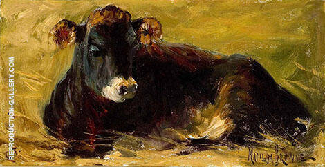 Cow Lying Down by Matilda Browne | Oil Painting Reproduction