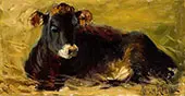 Cow Lying Down By Matilda Browne