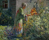 In The Garden c1914 By Matilda Browne
