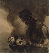 Cauldron of The Sorceress 1879 By Odilon Redon