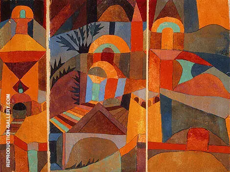 Temple Gardens 1920 By Paul Klee