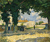 A Square in Monterain 1895 By Henri Lebasque