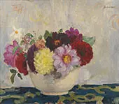 Coupe de Dahlias By Henri Lebasque