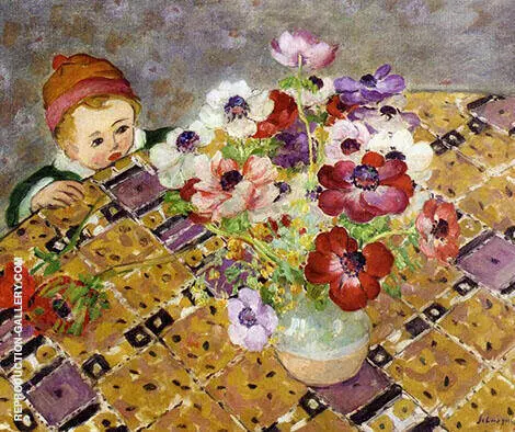 Curiosite aka Child in a Hat By Henri Lebasque