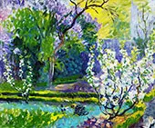 Garden in Spring By Henri Lebasque