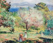 Girls in a Mediterranean Landscape By Henri Lebasque