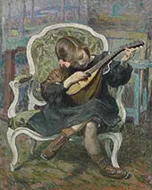 La Petite Mandoliniste By Henri Lebasque