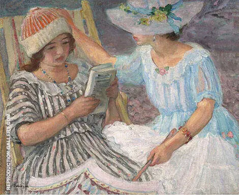 Marthe and Nono 1917 By Henri Lebasque
