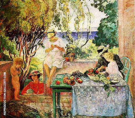 Meal on The Terrace By Henri Lebasque