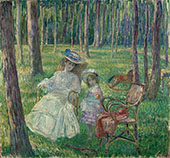 Mother and Daughter in The Park 1905 By Henri Lebasque