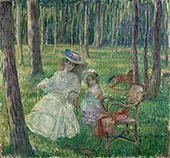 Mother and Daughter in The Park 1905 By Henri Lebasque
