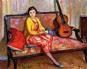 Nono and a guitar By Henri Lebasque