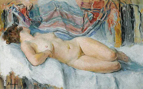 Nude on The Bed 1905 By Henri Lebasque