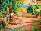 Woman Sewing By Henri Lebasque