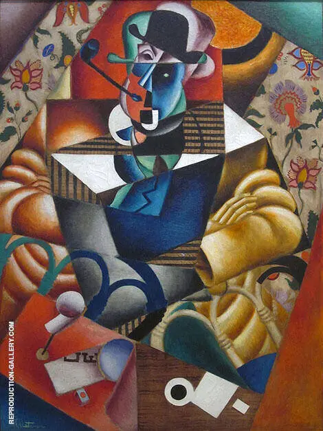 Man with a Pipe c1913 By Jean Metzinger