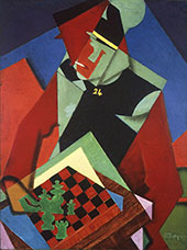 Soldier at a Game of Chess 1915 By Jean Metzinger