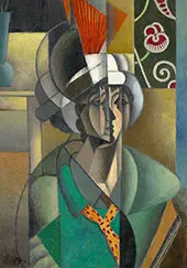 Woman with a Fan 1913 By Jean Metzinger