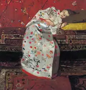 Girl in White Kimono 1894 By George Hendrik Breitner