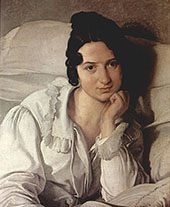 Carolina Zuccbi 1825 By Francesco Hayez
