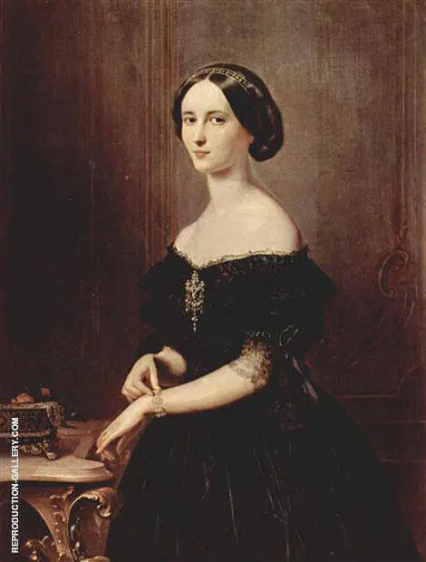 Portrait of a Venetian Woman c1852 By Francesco Hayez