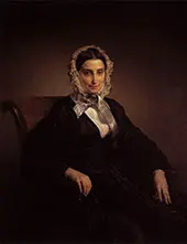 Portrait of Teresa Barri Stampa 1849 By Francesco Hayez