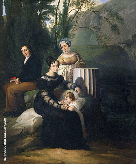 Portrait of The Borri Stampa Family | Oil Painting Reproduction
