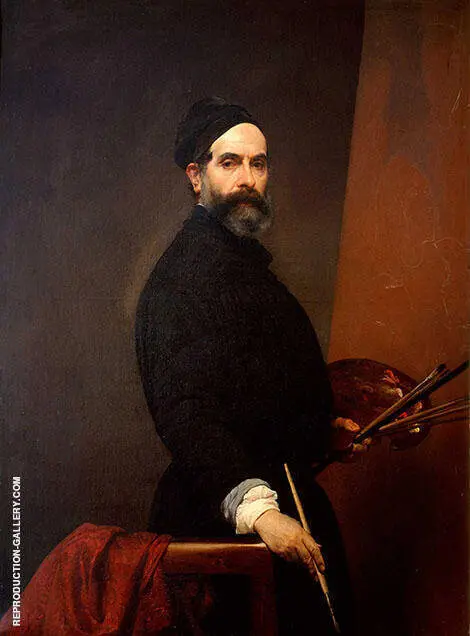 Self Portrait at 57 1848 By Francesco Hayez