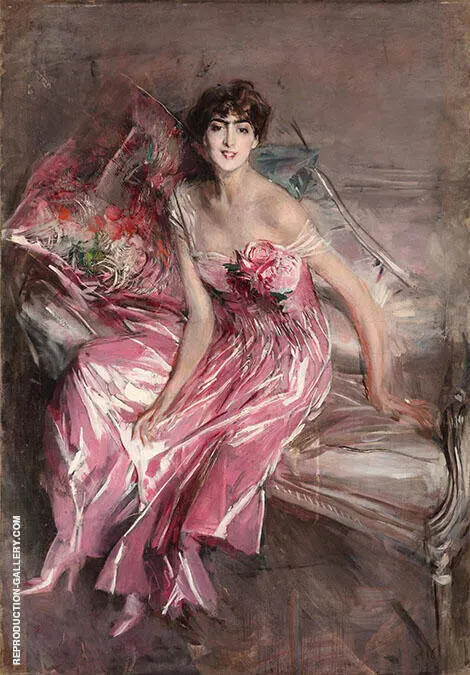 La Signora in Rosa By Giovanni Boldini