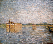 Morning on The Canal By William Langson Lathrop