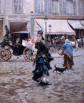 Crossing The Street 1875 By Giovanni Boldini