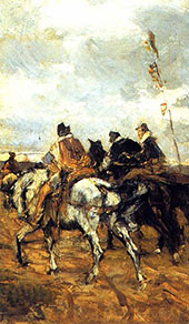 Horses and Knights By Giovanni Boldini