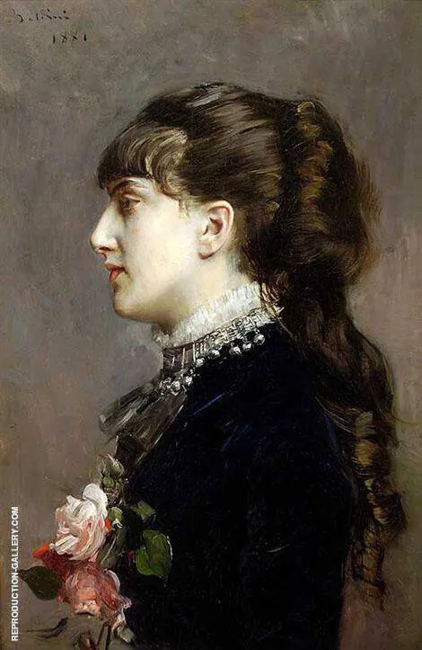Madame Leclanche 1881 By Giovanni Boldini