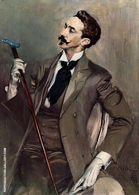 Montesquiou by Giovanni Boldini | Oil Painting Reproduction