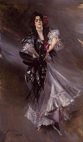 Portrait of Anita de la Ferie The Spanish Dancer 1900 By Giovanni Boldini