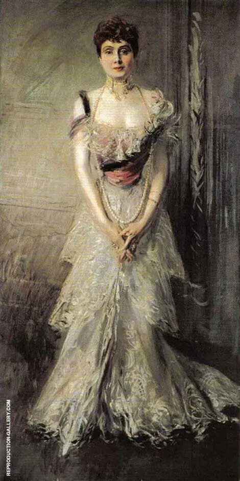 Portrait of Maria Eulalia of Spain 1898 By Giovanni Boldini